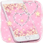 Logo of Theme Rose Gold Diamond android Application 