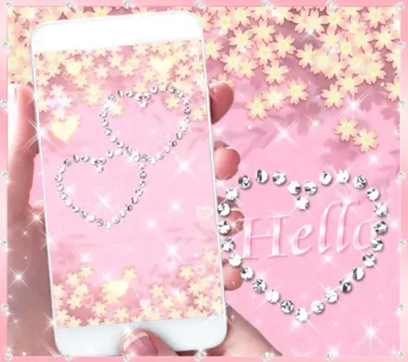 Theme Rose Gold Diamond android App screenshot 0